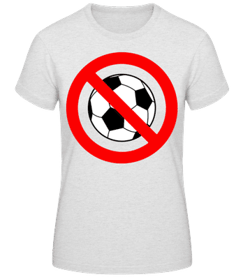 Anti Futbal - Dámske basic tričko - Melírovo šedá - Predné