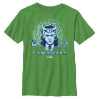 Marvel - Loki - Loki Godly Intellect - Kinder T-Shirt - Irischgrün - Vorne