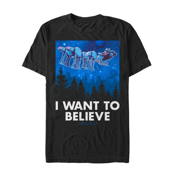 Aperçu: Star Wars - Darth Vader Believer - Christmas - Homme T-shirt - Noir - Devant