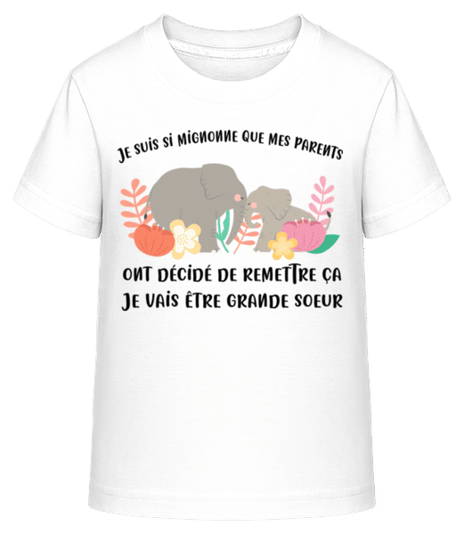 Aperçu: Je Suis Si Mignonne - T-shirt shirtinator Enfant - Blanc - Devant