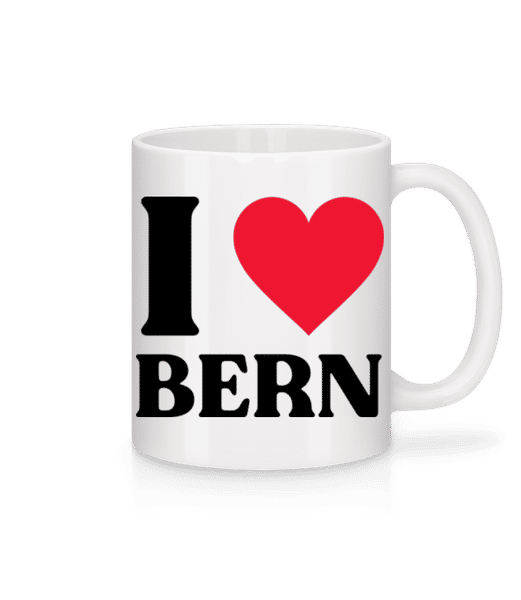Aperçu: I Love Bern - Mug en céramique blanc - Blanc - Devant