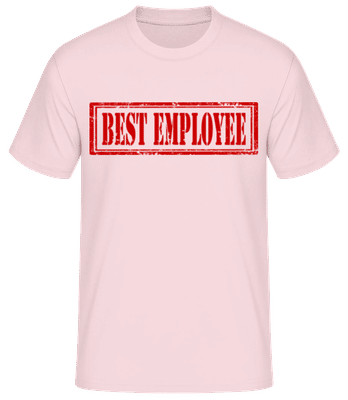 Best Employee Sign - T-shirt standard Homme - Rose - Devant