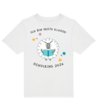 Schulkind 2026 Schaf - Kinder T-Shirt B&C - Weiß - Vorne