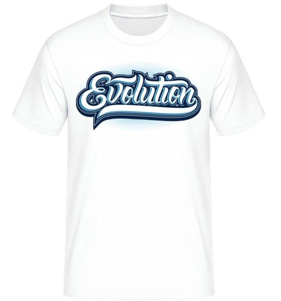 Aperçu: Evolution -  T-Shirt Shirtinator homme - Blanc - Devant
