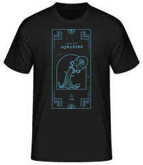 Art Deco Zodiac Sign Aquarius · Men's Basic T-Shirt