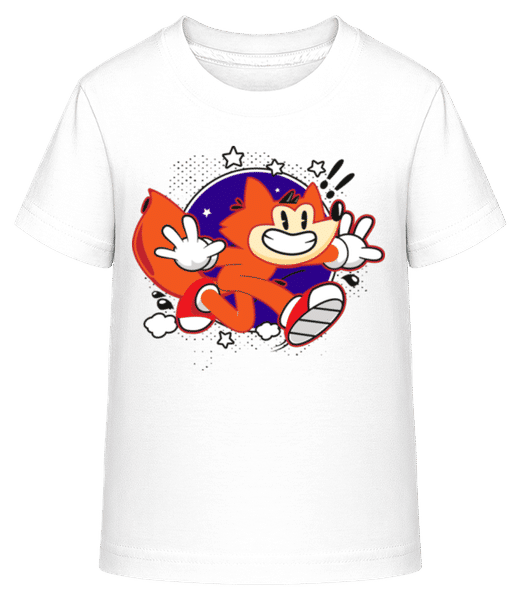 Aperçu: Renard Rétro - T-shirt shirtinator Enfant - Blanc - Devant