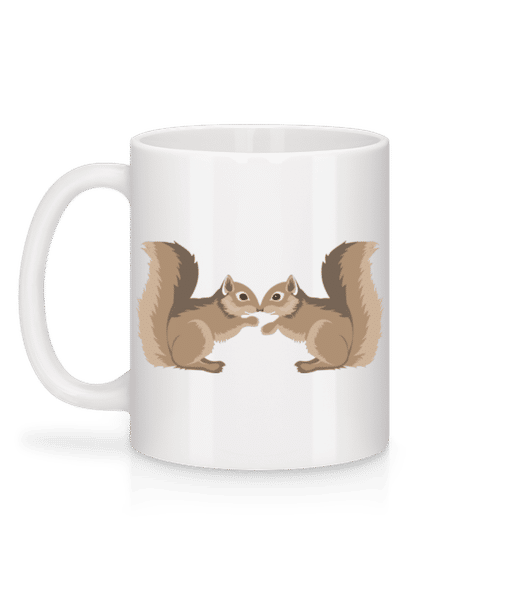 Vorschau: Eichhörnchen - Tasse - Weiß - Hinten