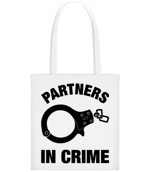 Vorschau: Partner in crime - Stofftasche - Weiß - Vorne