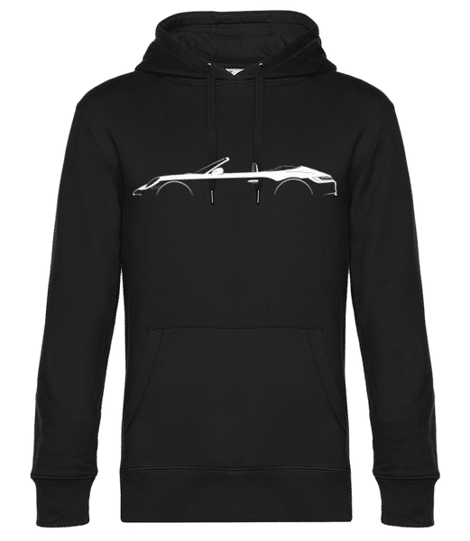 Aperçu: 'Porsche 911 Car. Cabrio' Silhouette - Sweat à capuche premium Unisexe - Noir - Devant