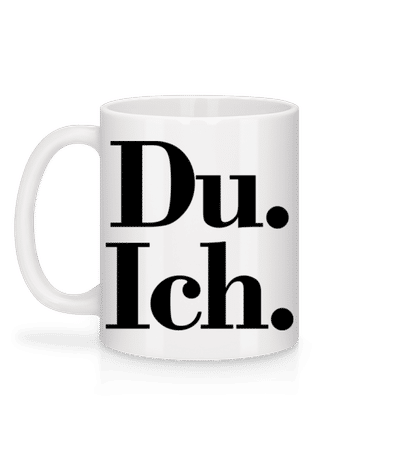 Du. Ich. - Tasse - Weiß - Hinten