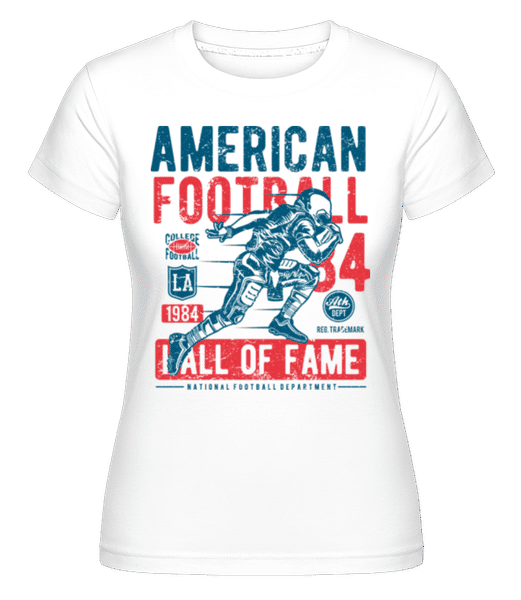 Aperçu: American Football -  T-shirt Shirtinator femme - Blanc - Devant