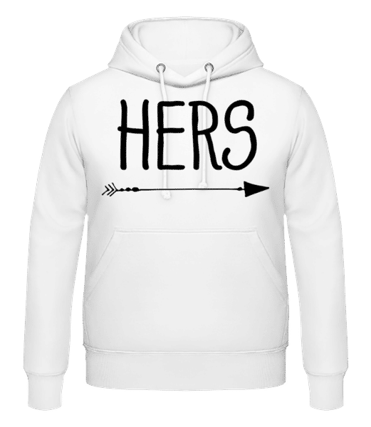 Vorschau: Hers - Männer Hoodie - Weiß - Vorne