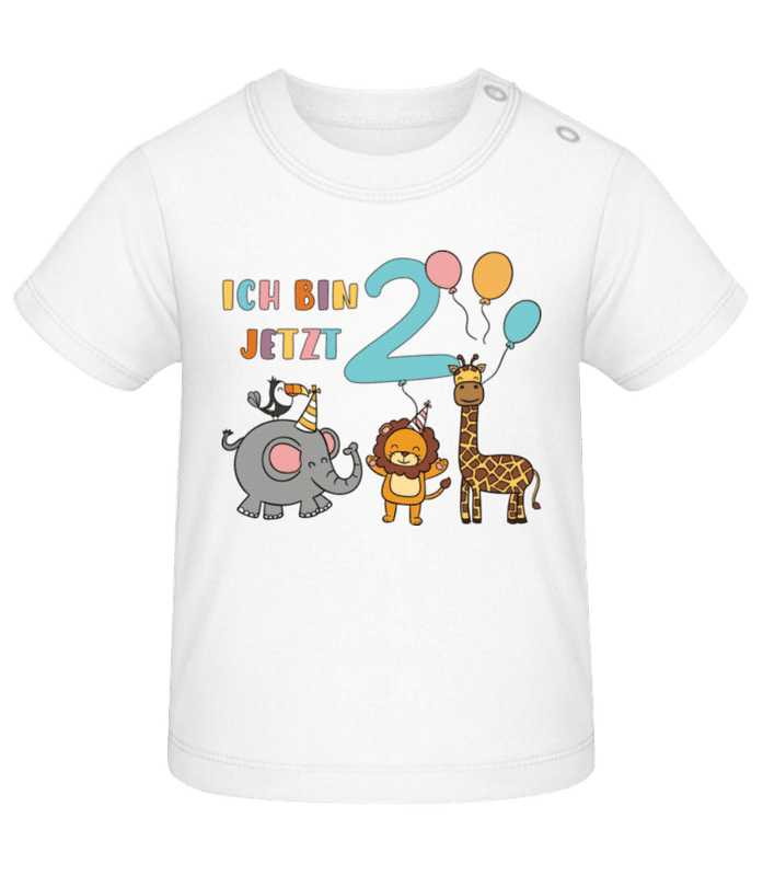 Vorschau: Ich Bin Jetzt Zwei - Baby T-Shirt - Weiß - Vorne