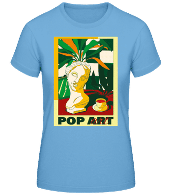 Pop Art - Women's Basic T-Shirt - Light blue - Front