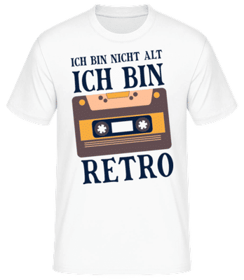 Ich Bin Retro - Männer Basic T-Shirt - Weiß - Vorne