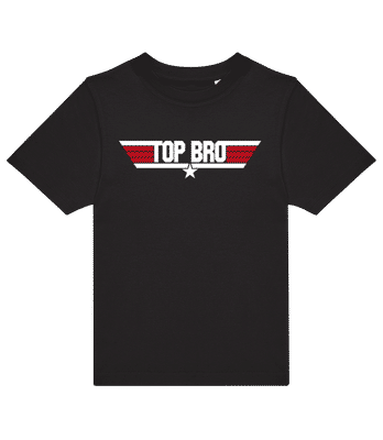 Top Bro - T-shirt enfants B&C - Noir - Devant