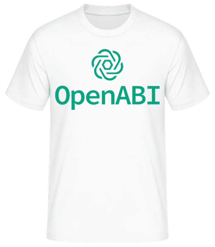 Vorschau: Open ABI - Männer Basic T-Shirt - Weiß - Vorne