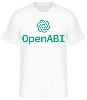 Open ABI - Männer Basic T-Shirt - Weiß - Vorne