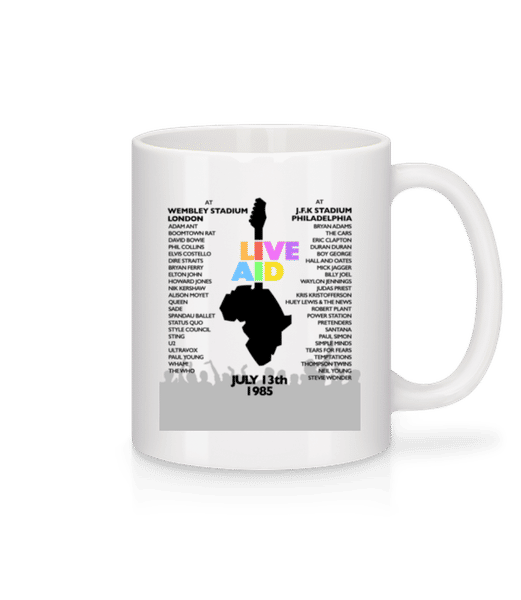 Preview: Live Aid Lineup - Mug - White - Front