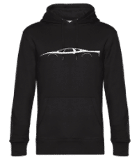 'Jaguar XJ220' Silhouette - Men’s Standard Hoodie - Black - Front