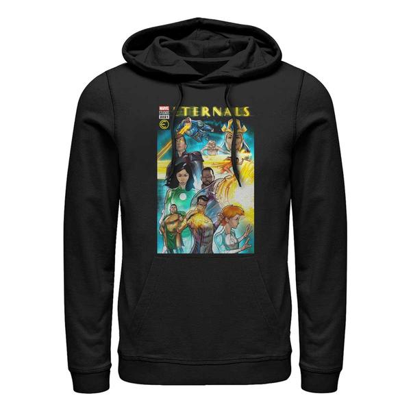 Aperçu: Marvel - Eternals - Photo de groupe Comic Cover - Unisex Sweat à capuche - Noir - Devant
