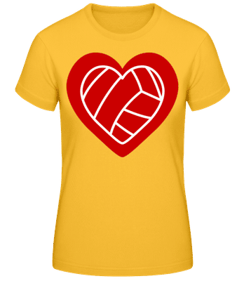 Love Volleyball - Women's Basic T-Shirt - Golden yellow - Front