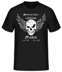 Metal Sternzeichen Maiden - Männer Basic T-Shirt - Schwarz - Vorne
