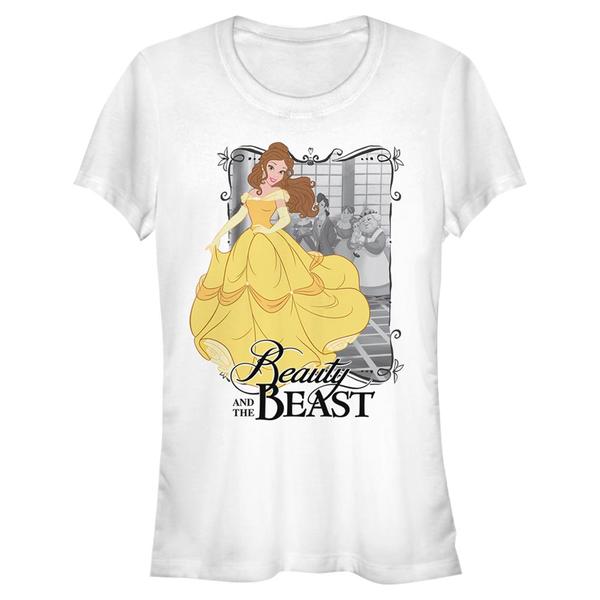 Aperçu: Disney - La Belle et la Bête - Skupina Dancing Be - Femme T-shirt - Blanc - Devant