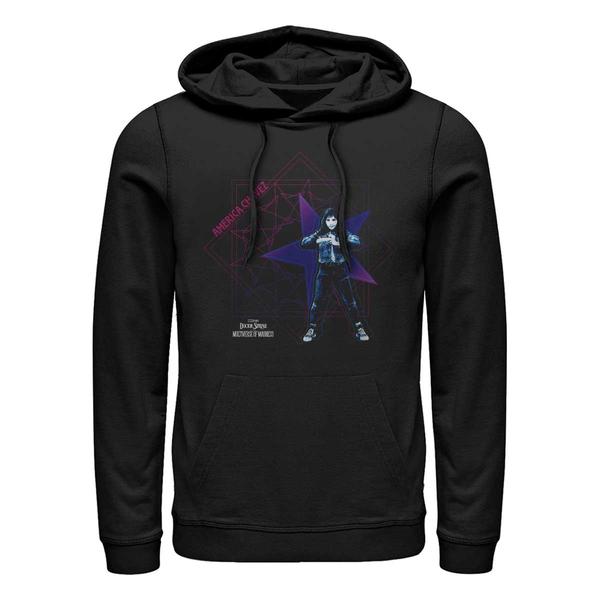 Aperçu: Marvel - Doctor Strange - America Chavez Red Blue - Unisex Sweat à capuche - Noir - Devant