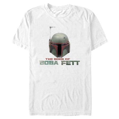 Star Wars - Book of Boba Fett - Boba Fett Helmet - Pánské Tričko - Bílá - Napřed