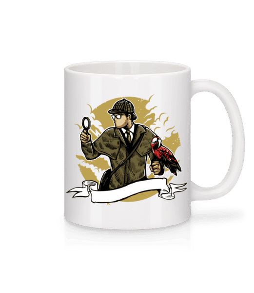 Aperçu: Sherlock Holmes - Mug en céramique blanc - Blanc - Devant