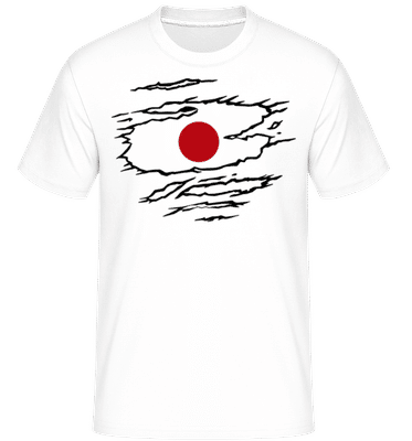 Flag à raccourci le Japon -  T-Shirt Shirtinator homme - Blanc - Devant