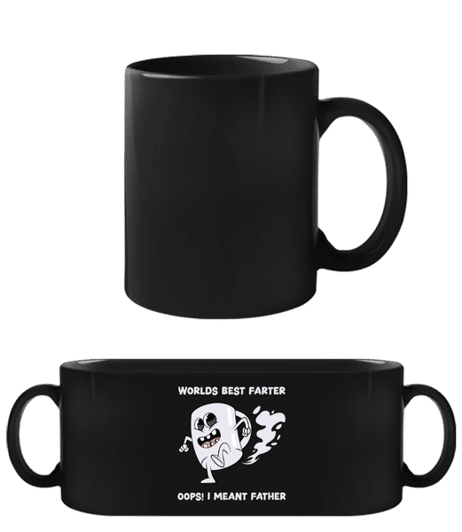 Aperçu: Worlds Best Farter - Tasse Noire - Noir - Devant