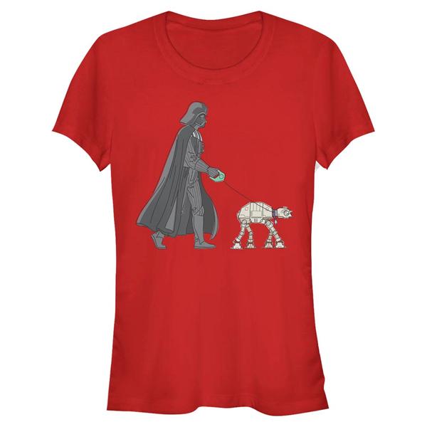 Aperçu: Star Wars - Darth Vader Vader Walker - Femme T-shirt - Rouge - Devant