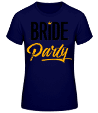 Bride Party - Women's Basic T-Shirt - Navy - Front