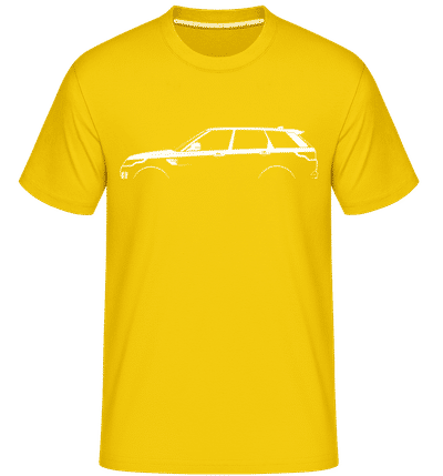 'Range Rover Sport (2013)' Silhouette - Shirtinator Men's T-Shirt - Golden yellow - Front