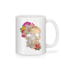 Schädel Mexiko - Tasse - Weiß - Vorne