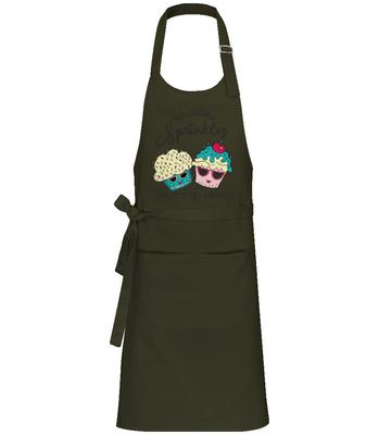Whatever Sprinkles Your Cup Cake - Tablier professionnel - Olive - Devant