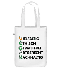 VEGAN Eigenschaft · Bio Tasche