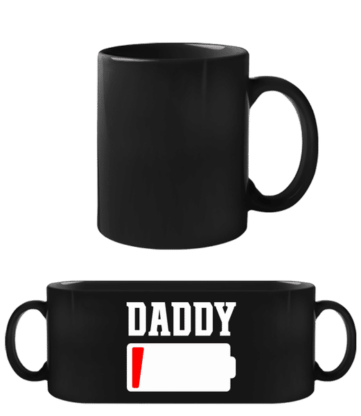 Vorschau: Daddy - Schwarze Tasse - Schwarz - Vorne