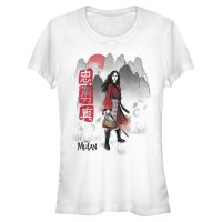 Disney - Mulán - Mulan Loyal Brave True - Mujeres Camiseta - Blanco - delante