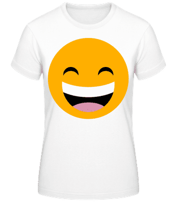 Laughing Smiley - T-shirt femme B&C - Blanc - Devant