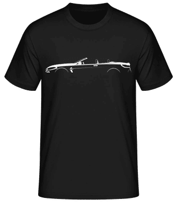'BMW M8 Cabrio (G14)' Silhouette - Männer Basic T-Shirt - Schwarz - Vorne