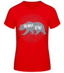 Mama Bär Grau · Frauen Basic T-Shirt