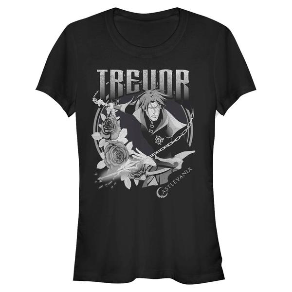Aperçu: Netflix - Castlevania - Trevor Badge - Femme T-shirt - Noir - Devant