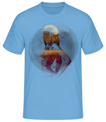 Model Modern - Men's Basic T-Shirt - Light blue - Front
