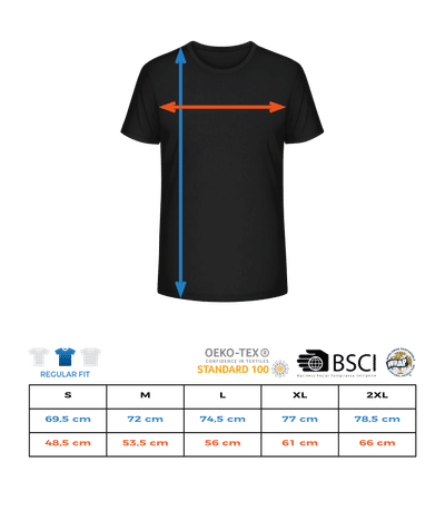 Disney - Wreck-It Ralph - Popelka - Men's T-Shirt - Size chart