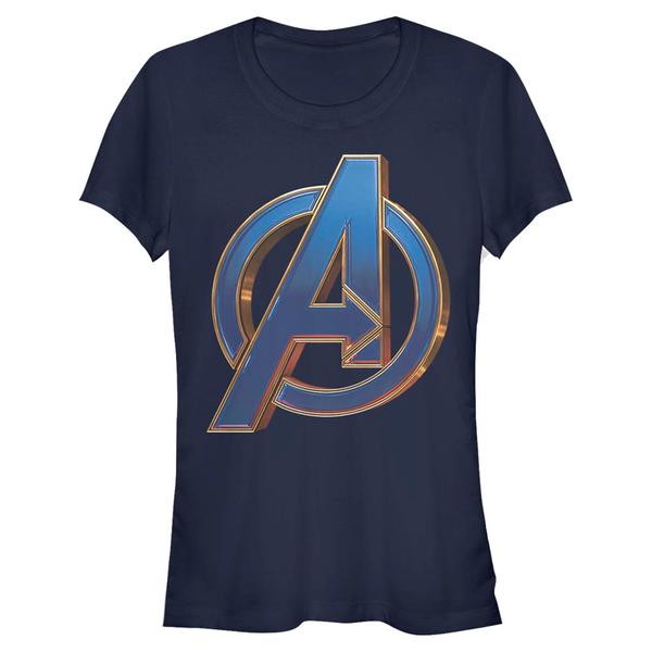 Aperçu: Marvel - Avengers Endgame - Logo Blue - Femme T-shirt - Bleu marine - Devant