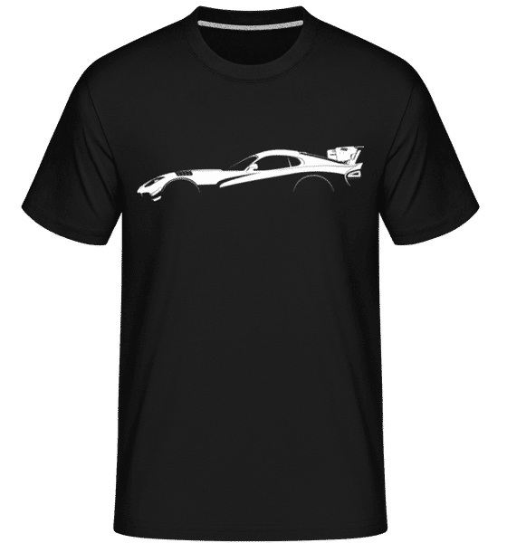 Aperçu: 'Dodge Viper ACR' Silhouette -  T-Shirt Shirtinator homme - Noir - Devant