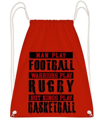 Kings Play Basketball - Gym bag - Red - Front